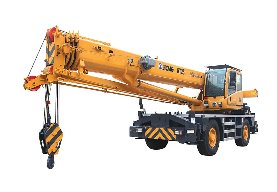 Rough-terrain Crane RT25(Jib stowed under boom) — MAYLAN