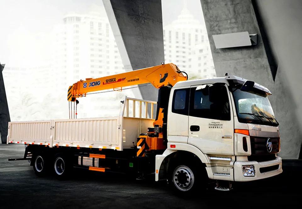 Truck-mounted crane with telescopic boom SQ10SK3Q — MAYLAN
