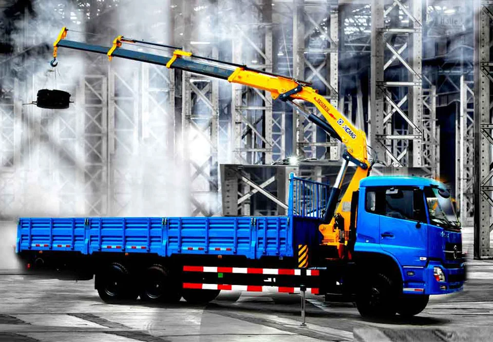 Truck-mounted crane with foldable arm SQ10ZK3Q — MAYLAN