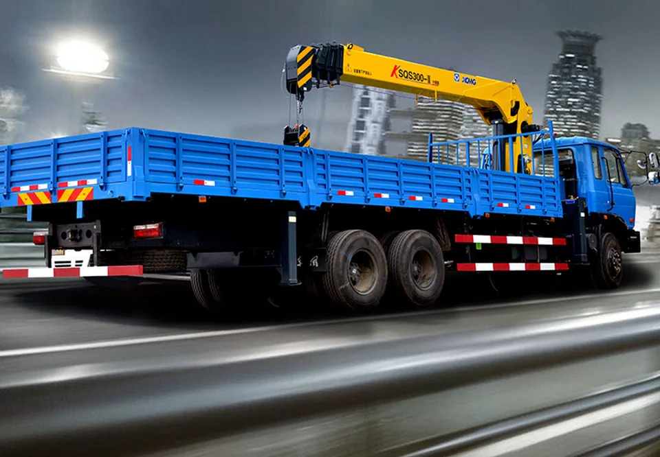 Truck-mounted crane with telescopic boom SQ12SK3Q — MAYLAN