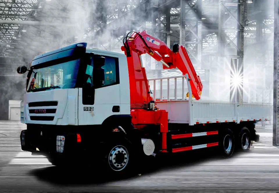 Truck-mounted crane with foldable arm SQ12ZK3Q — MAYLAN