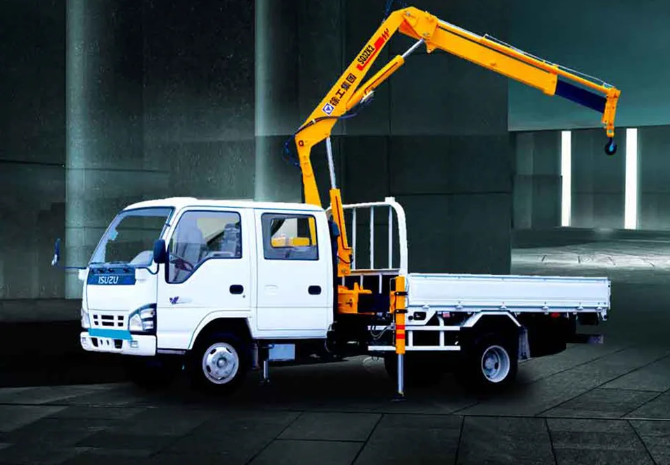 Truck-mounted crane with foldable arm SQ3.2ZK1 — MAYLAN