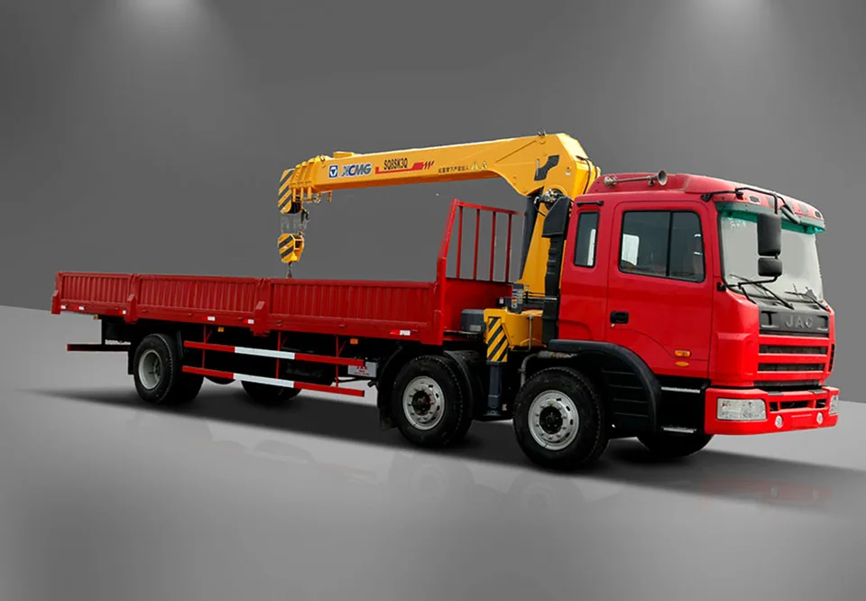 Truck-mounted crane with telescopic boom SQ8SK3Q — MAYLAN